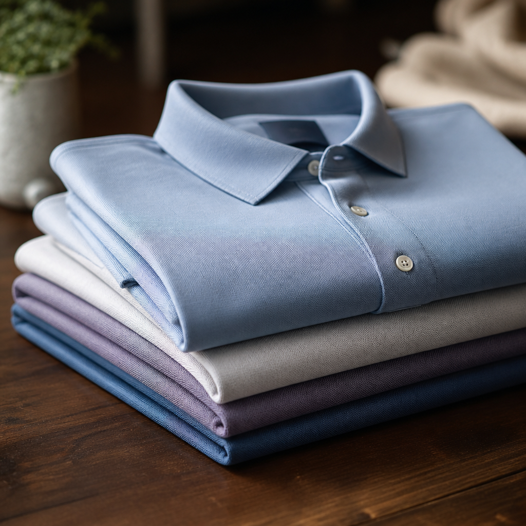 Crisp folded F BOMB polos